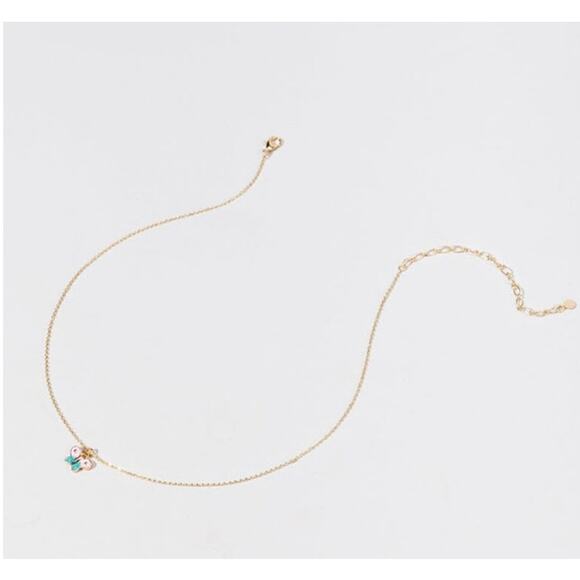 Hello Franki Enamel Butterfly necklace and earring set - Picture 2 of 2